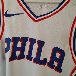 NEW NIKE PHILADELPHIA 76ERS VAPORKNIT JERSEY SZ M